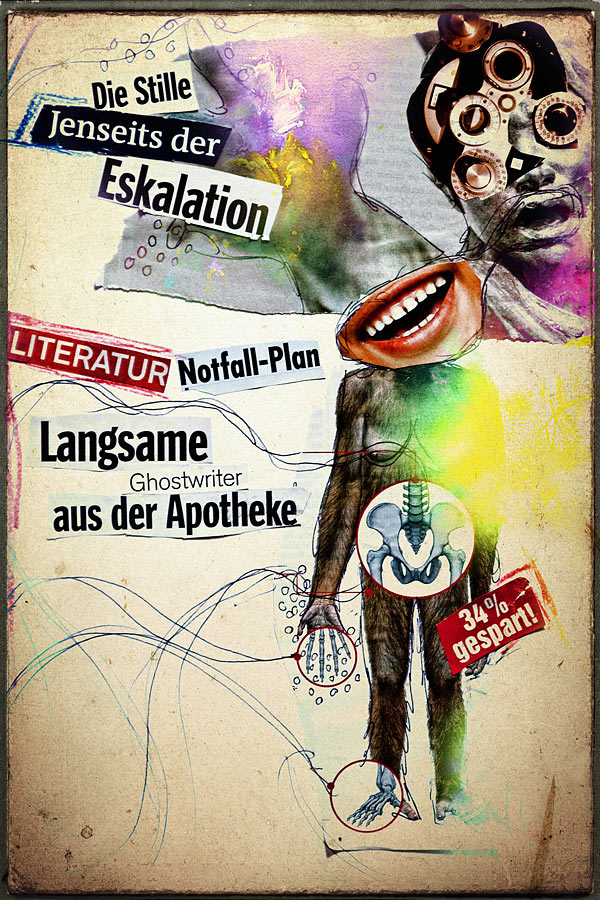 Eine abstrakte Dada-Collage